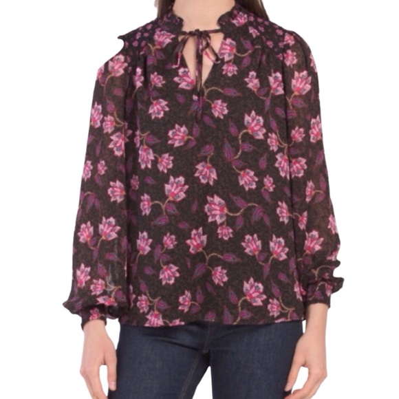 Maison d’ Amelie Paris Floral Printed Blouse (NWT) (Size: Small) - Picture 1 of 6